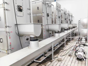 Inlet flow grille work site